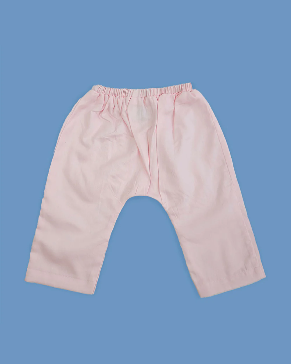Keebee Pink Jhabla Set-Solid-Cotton-For Infants - Image 5