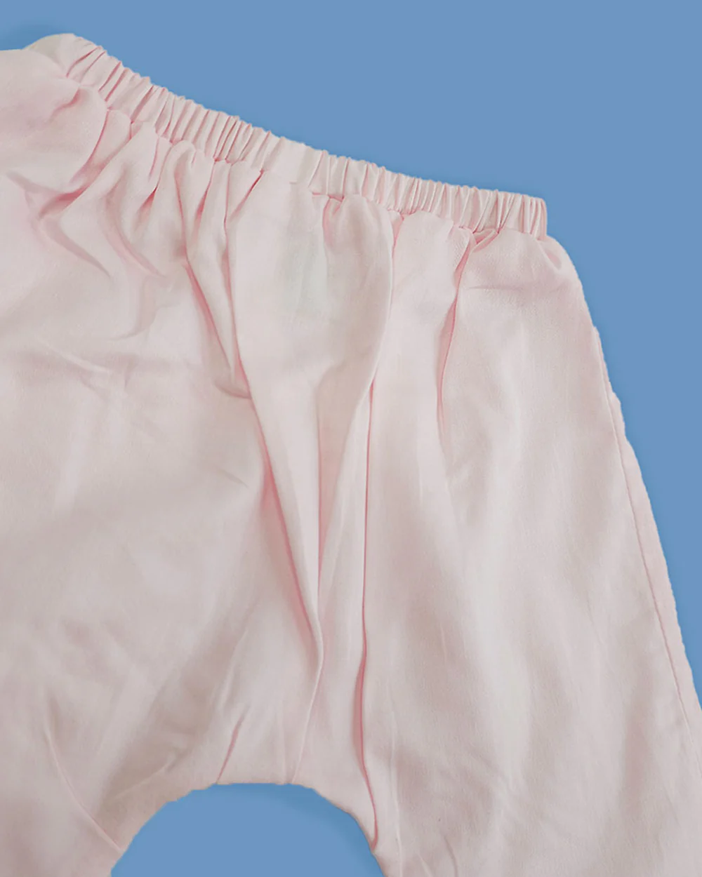 Keebee Pink Jhabla Set-Solid-Cotton-For Infants - Image 6