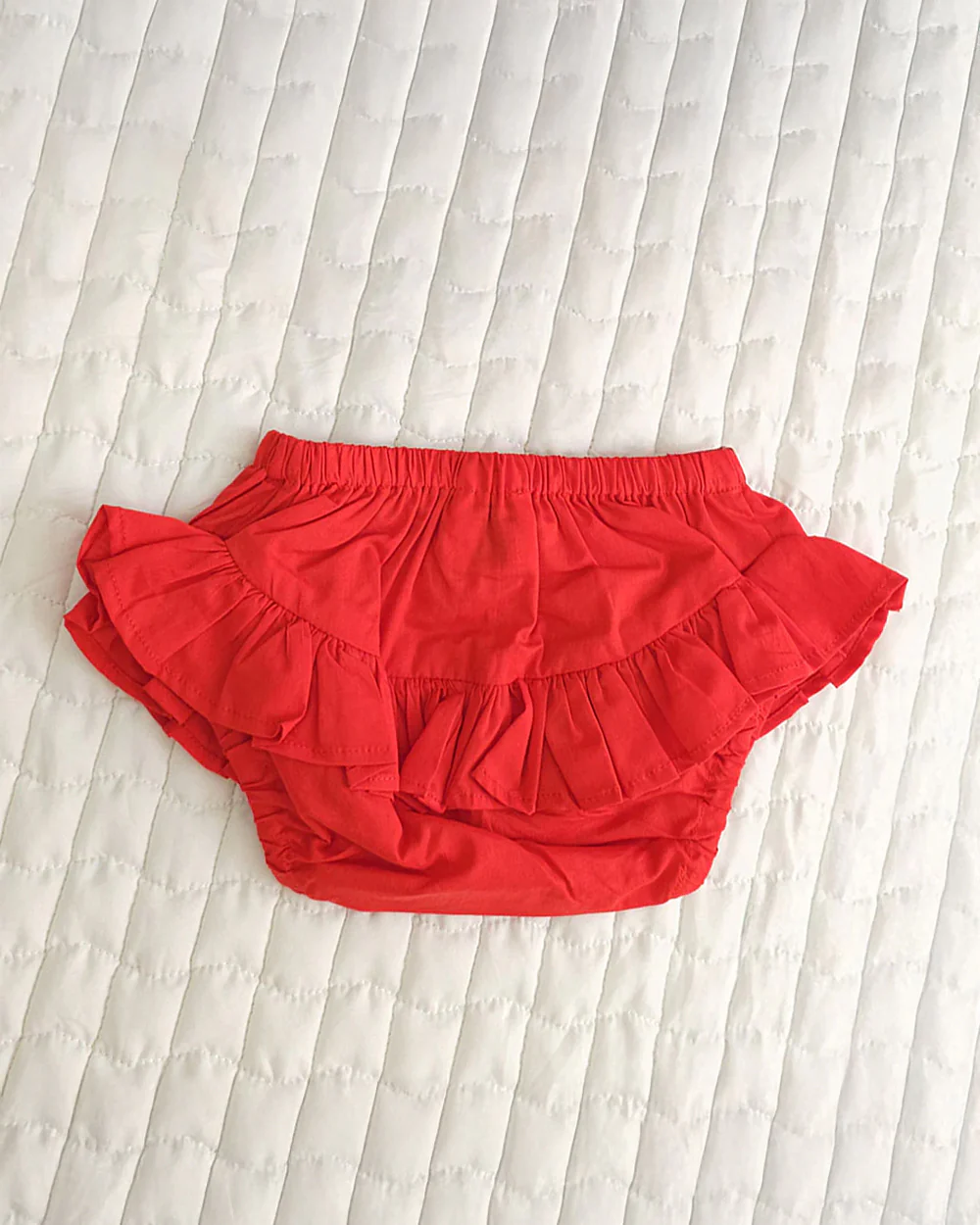 Keebee Red Bloomers-Solid-Organic Cotton-For Infants