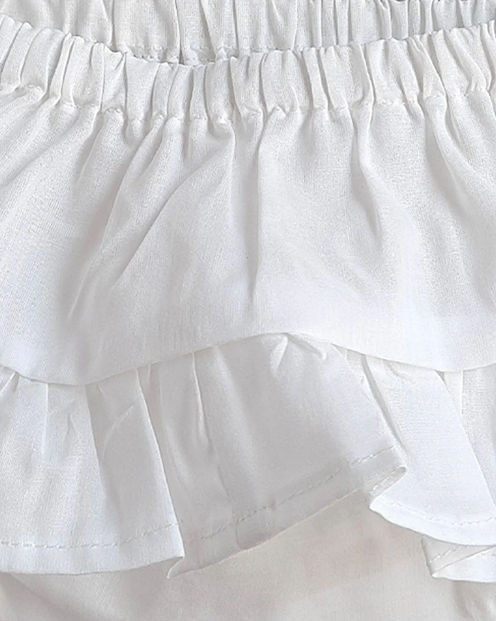 Keebee White Bloomers-Solid-Organic Cotton-For Infants - Image 3