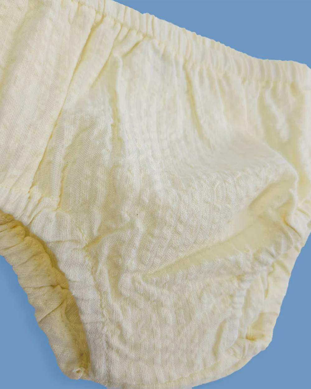 Keebee Yellow Bloomer-Solid-Cotton-For Infants - Image 2