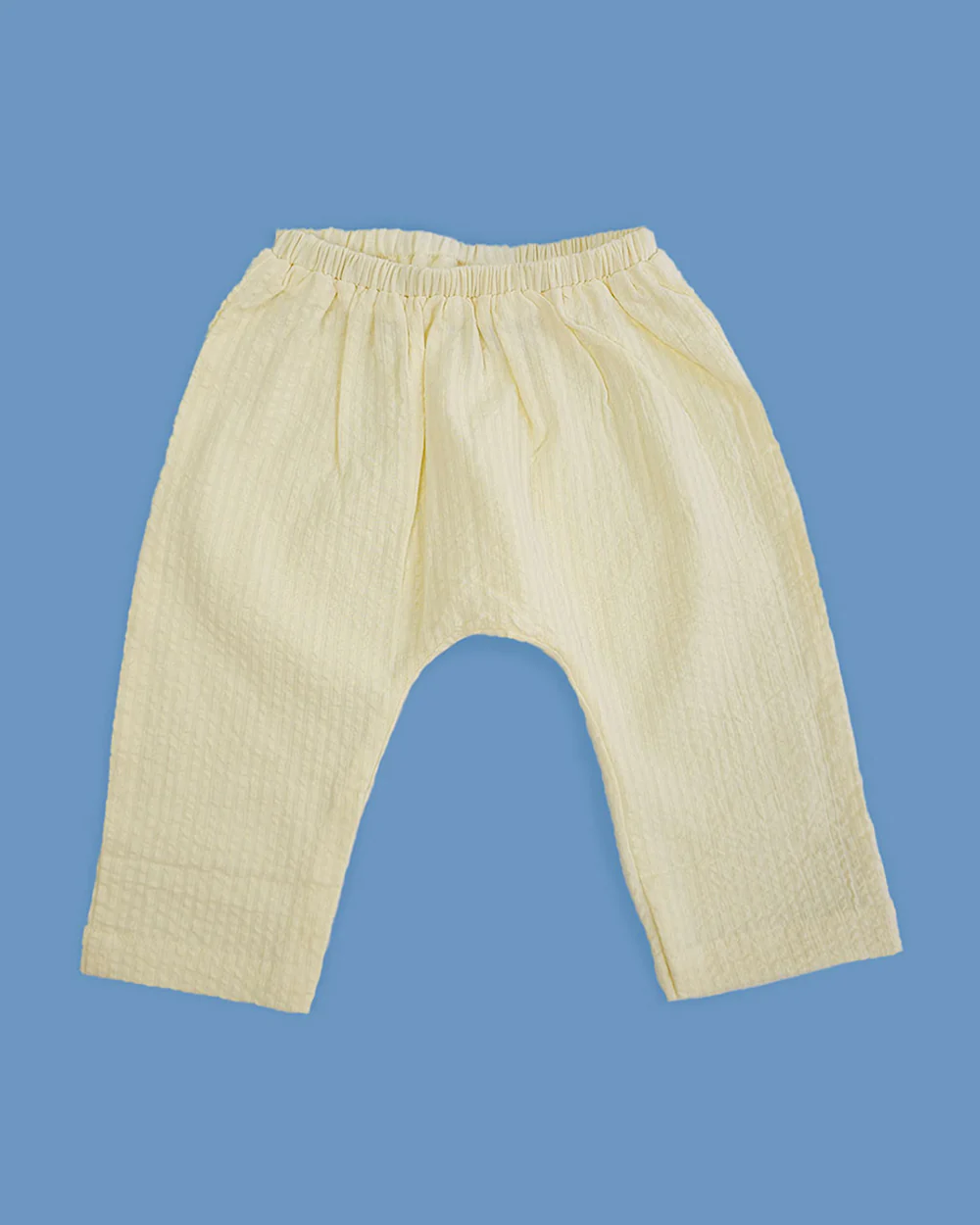 Keebee Yellow Jhabla Set-Solid-Cotton-For Infants - Image 5