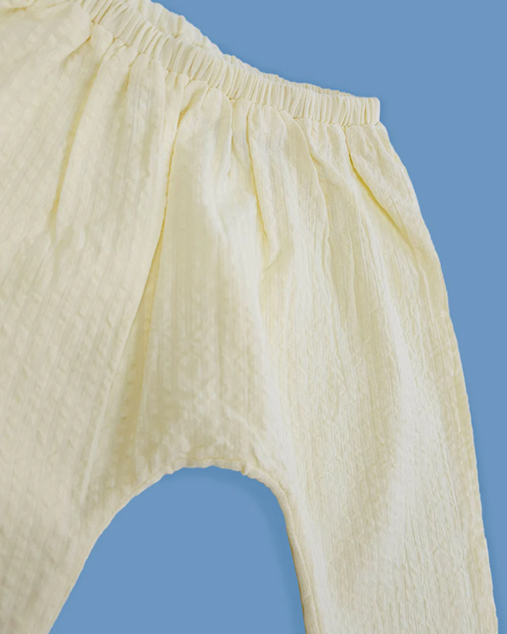 Keebee Yellow Jhabla Set-Solid-Cotton-For Infants - Image 6