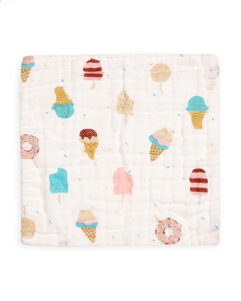 Kicks & Crawl 100% Cotton Wash Cloth-Super Absorbent-Candy Land-Pack of 3-For Infants - Image 4
