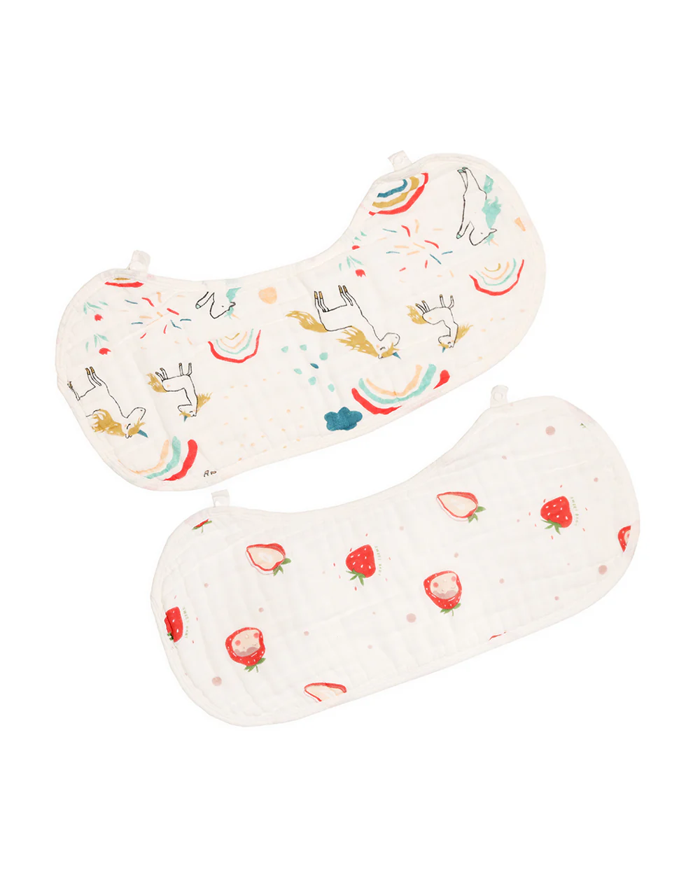 Kicks & Crawl 100% Muslin Burp Cloth-Super Absorbent-Berry Dreams-Pack of 2-For Infants