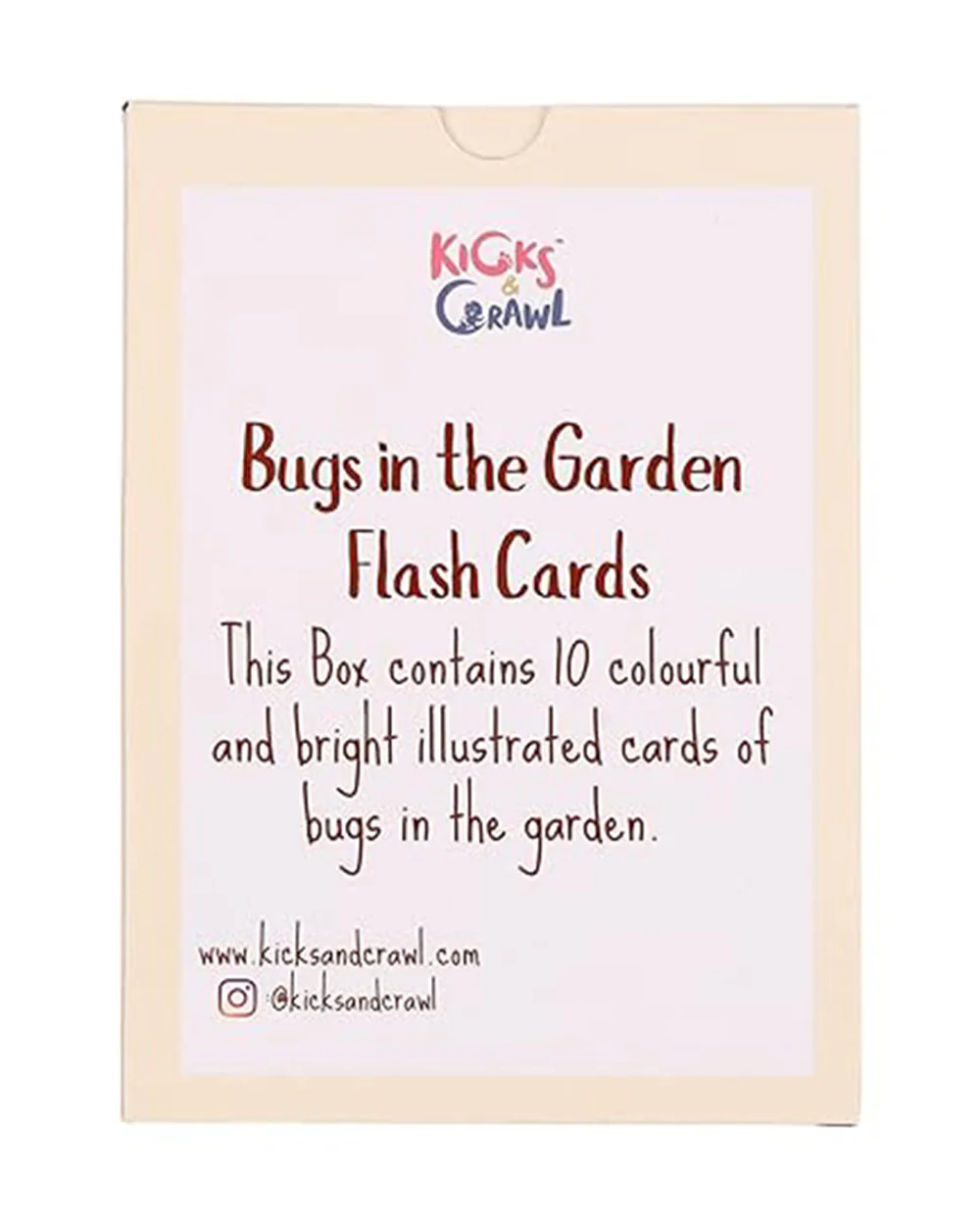 Kicks & Crawl Bugs in the Garden Flashcards-10 Double Sided Cards-Learning and Educational Toys-12M+ - Image 4