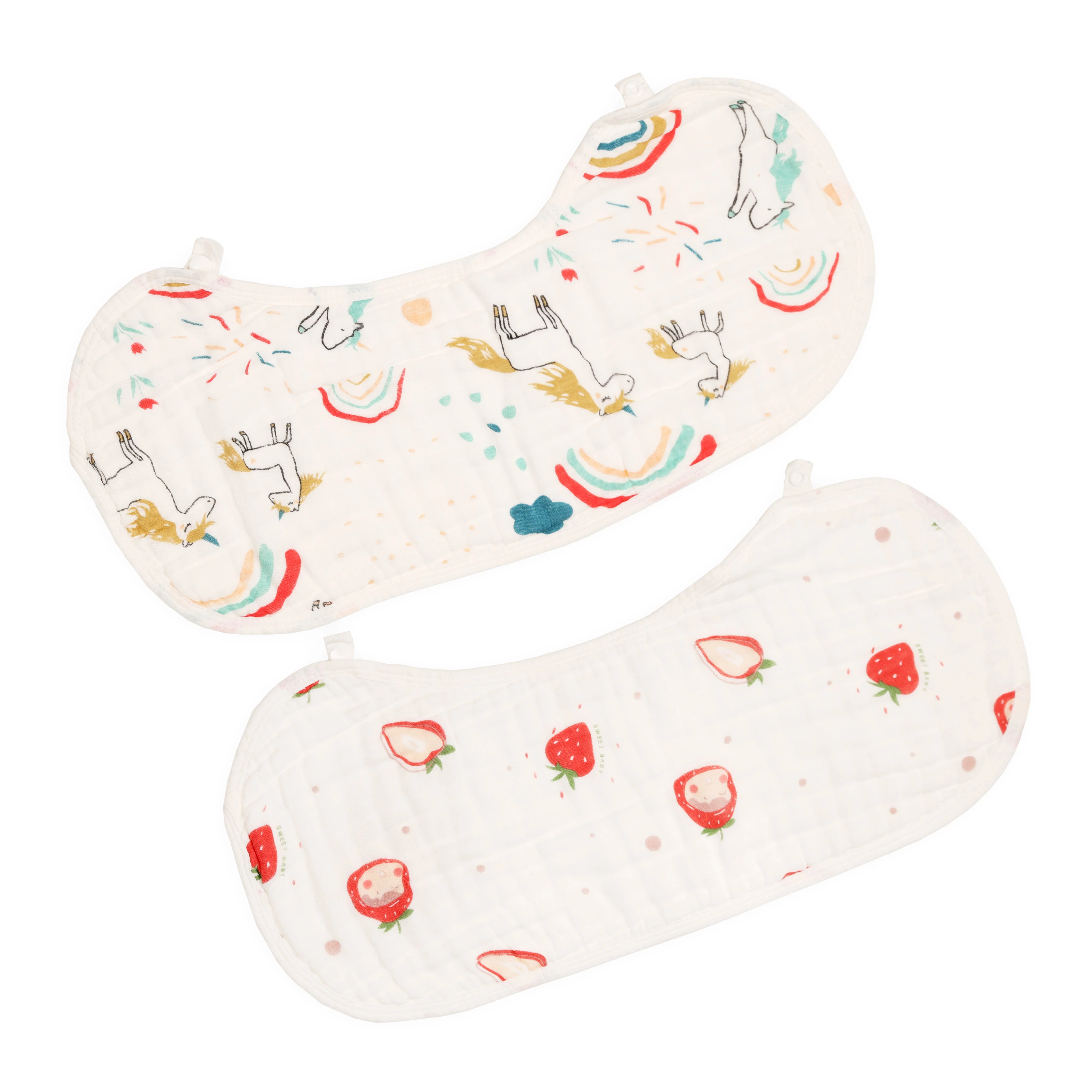 Kicks & Crawl Burp Cloths & Wash Cloths Combo Set-Super Absorbent-Pack of 5-For Infants - Image 7