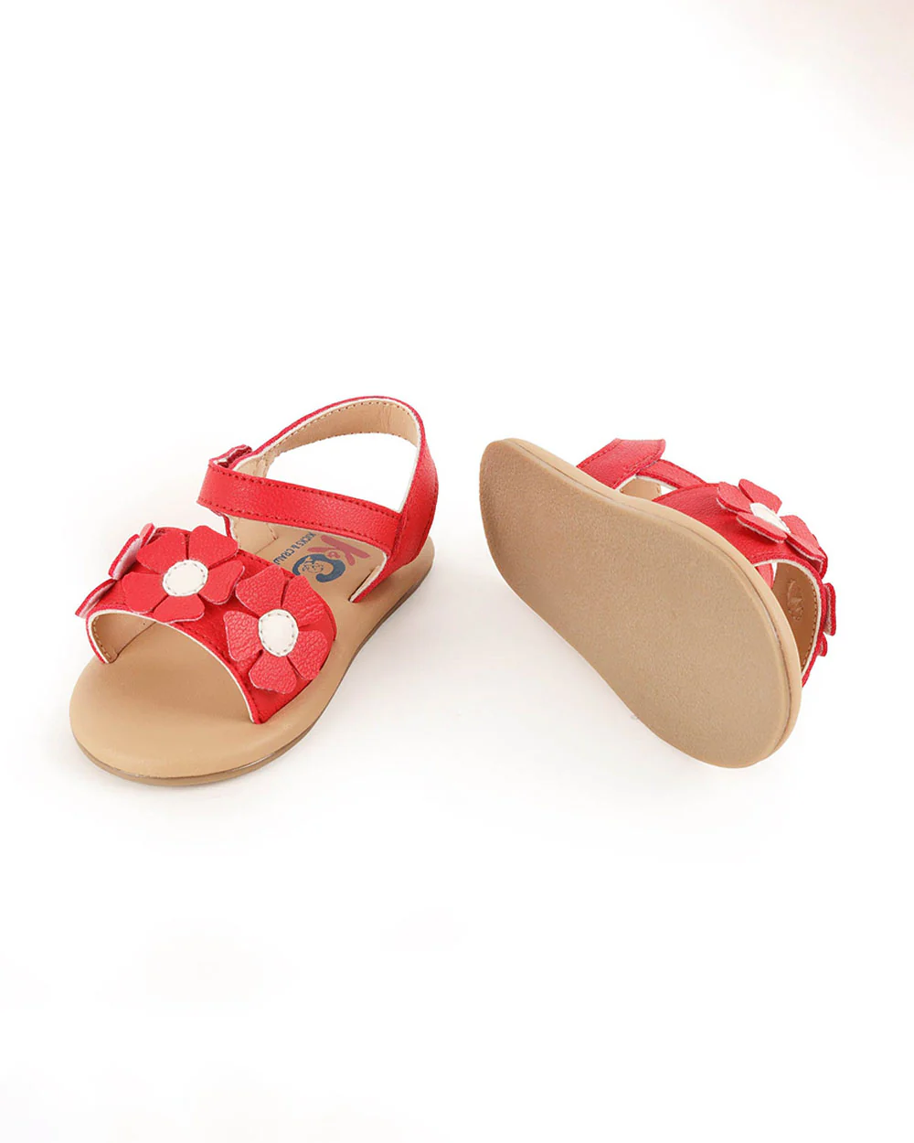 Kicks & Crawl Crimson Red Sandals-Petal Pretties-Leather-For Infants - Image 4