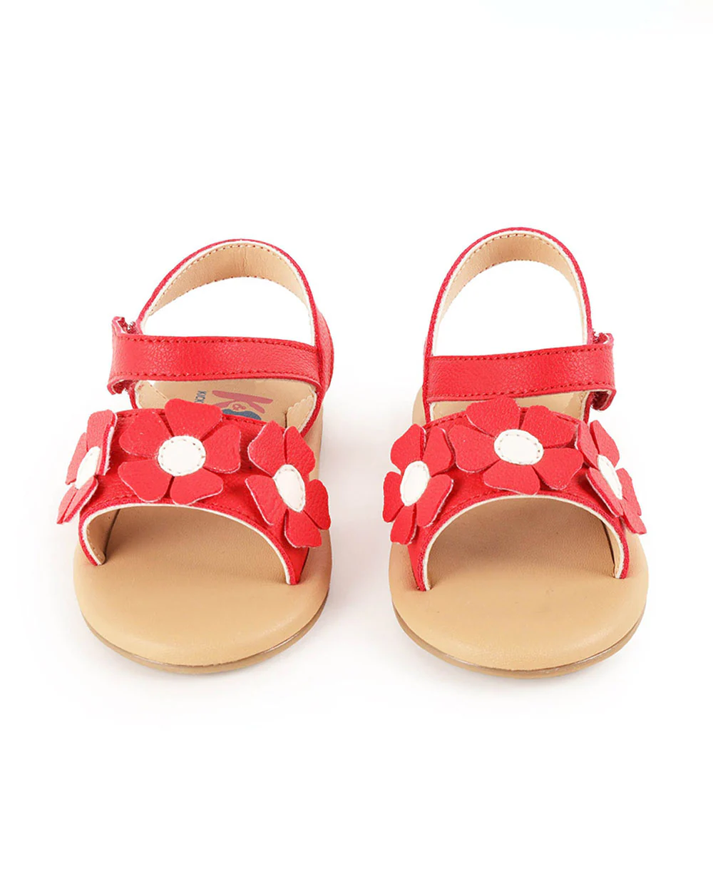 Kicks & Crawl Crimson Red Sandals-Petal Pretties-Leather-For Infants - Image 6