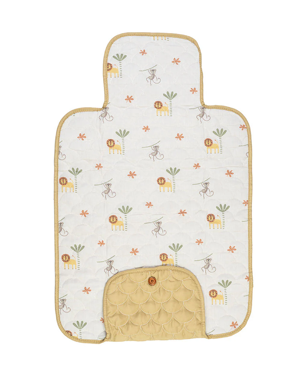 Kicks & Crawl Foldable Diaper Changing Mat-With Soft Quilted Design-Friendly Animal - Image 3