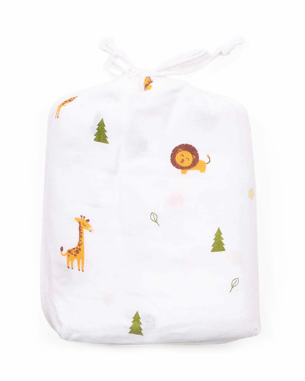 Kicks & Crawl Forest Friends Swaddle-GOTS Certified Organic Cotton Muslin-Pack of 2-Infant Wraps - Image 3