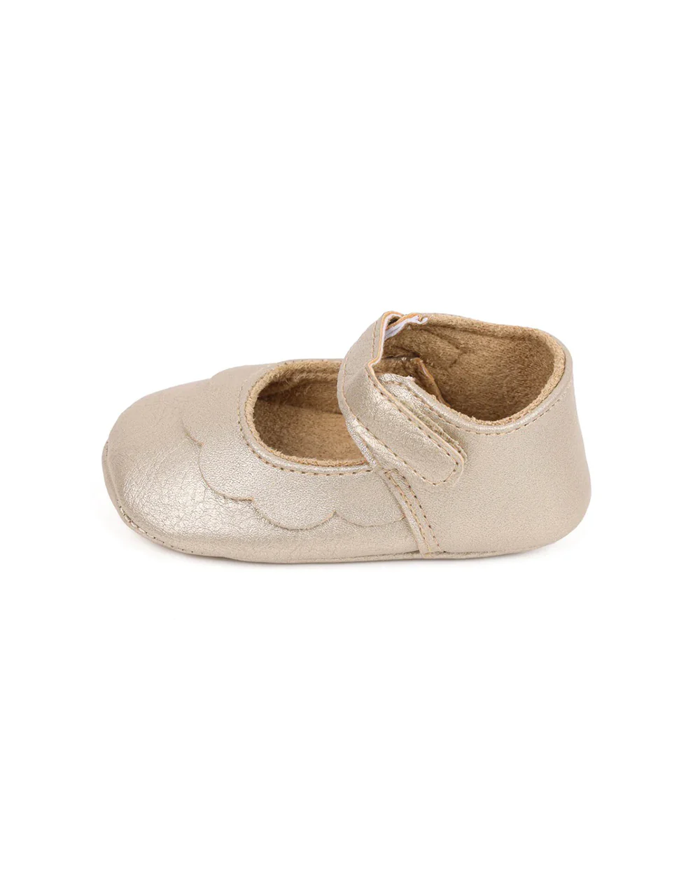 Kicks & Crawl Golden Ruffle Velcro Bellies-For Infants - Image 6