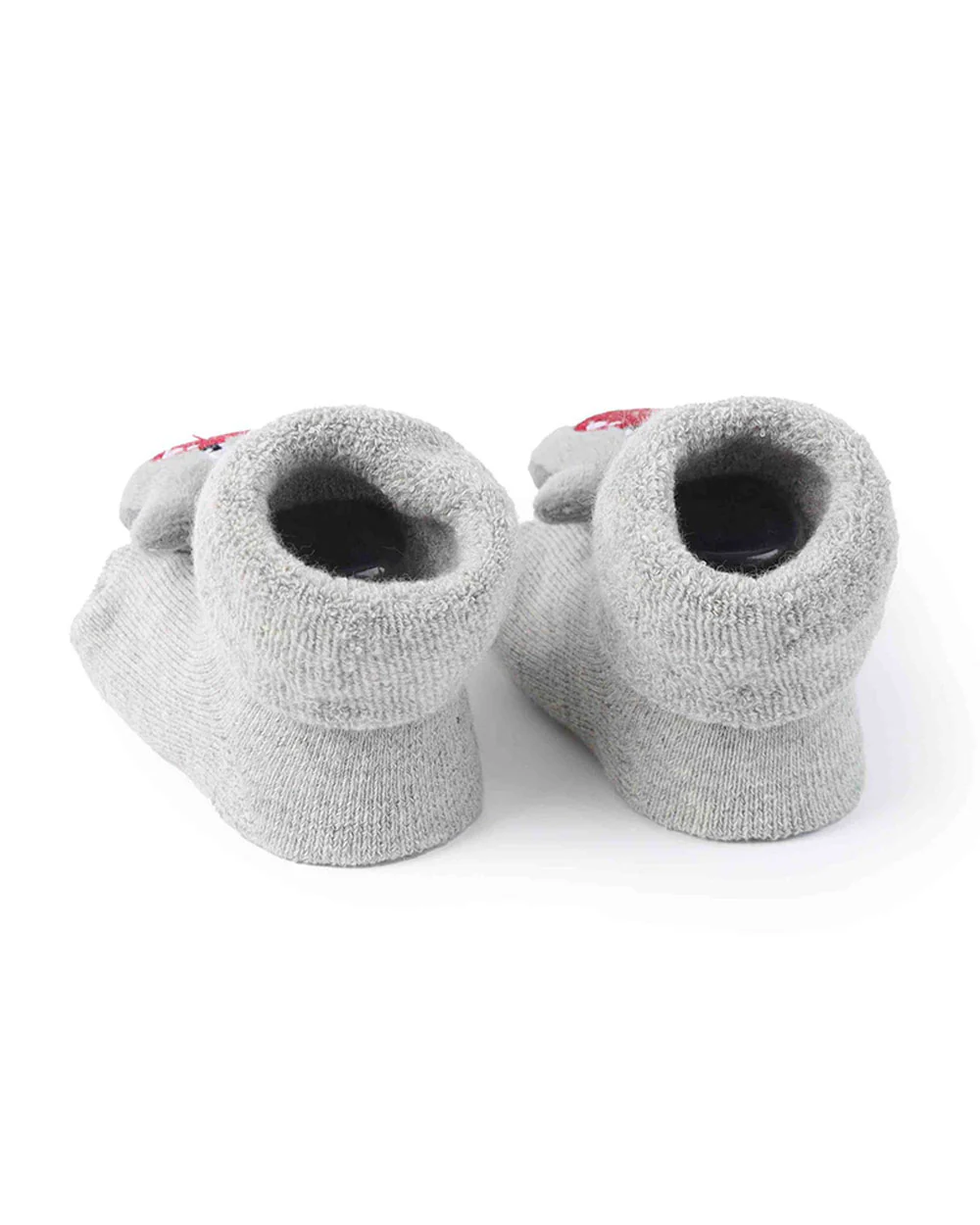 Kicks & Crawl Navy Blue & Grey Socks-Festive Cheer-Cotton & Polyester-Pack of 2-For Infants - Image 4