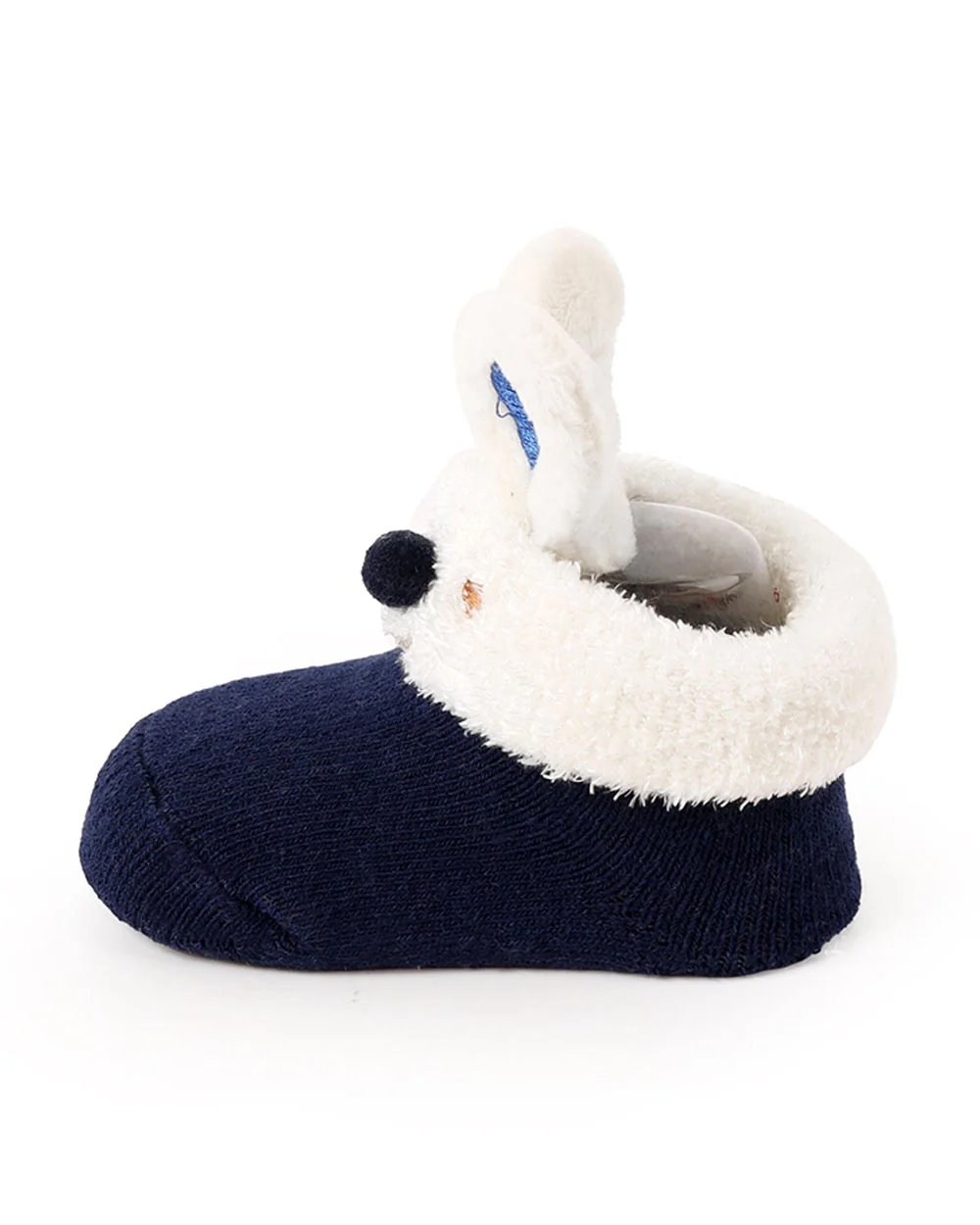 Kicks & Crawl Navy Blue Socks-Bunny Friends-Cotton & Polyester-Pack of 2-For Infants - Image 4