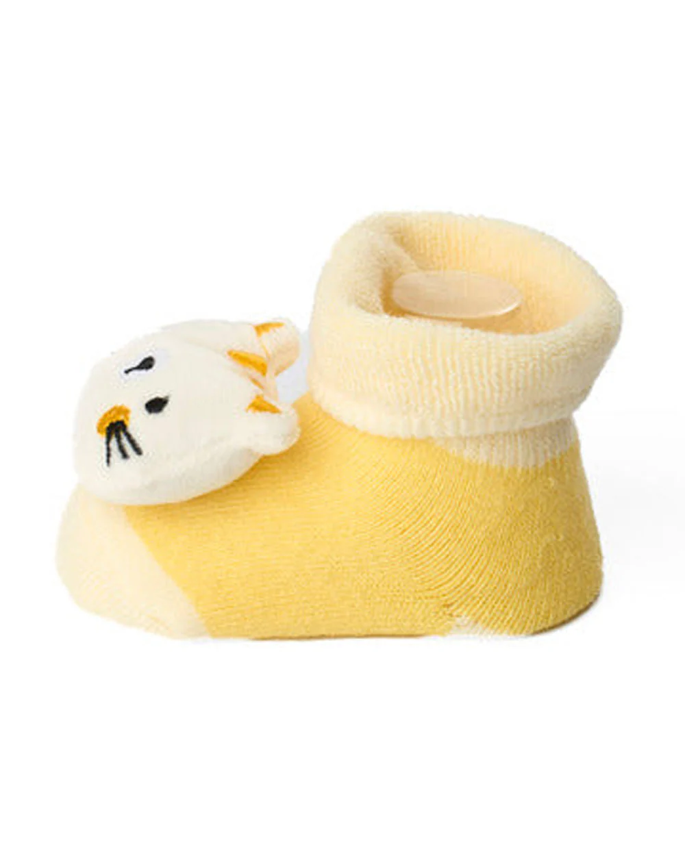 Kicks & Crawl Orange & Yellow Socks-Mice & Meaw-Cotton & Polyester-Pack of 2-For Infants - Image 4