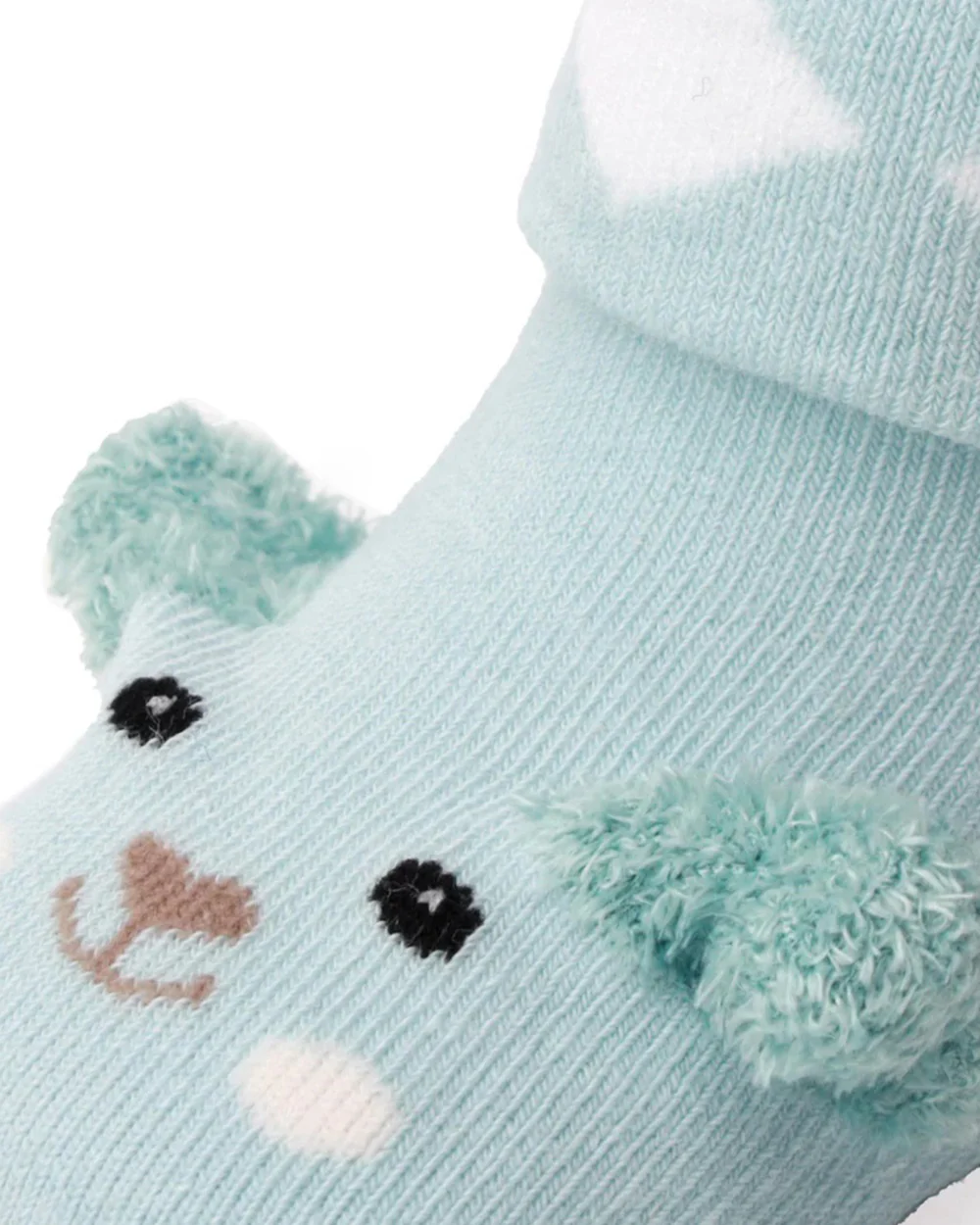 Kicks & Crawl Pink & Mint Adorable Animal Socks-Cotton & Polyester-Pack of 2-For Infants - Image 6