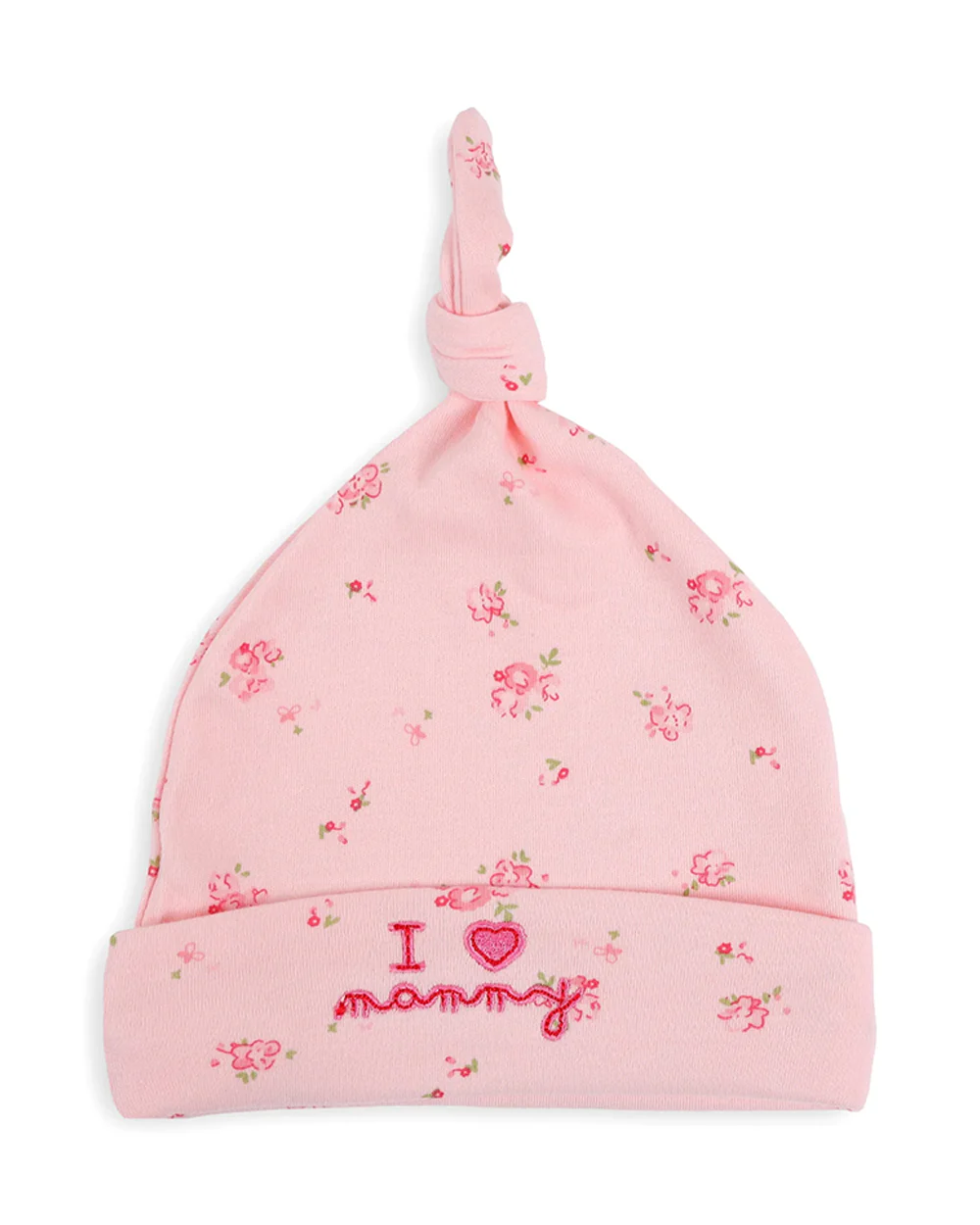 Kicks & Crawl Pink Caps-100% Cotton-Little Miss Floral-For Infants - Image 4
