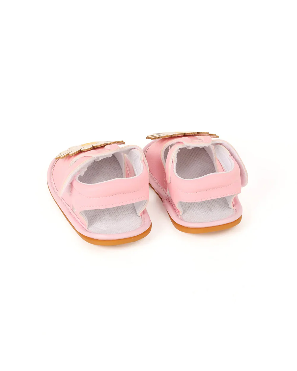 Kicks & Crawl Pink Flower Power Velcro Sandals-For Infants - Image 2
