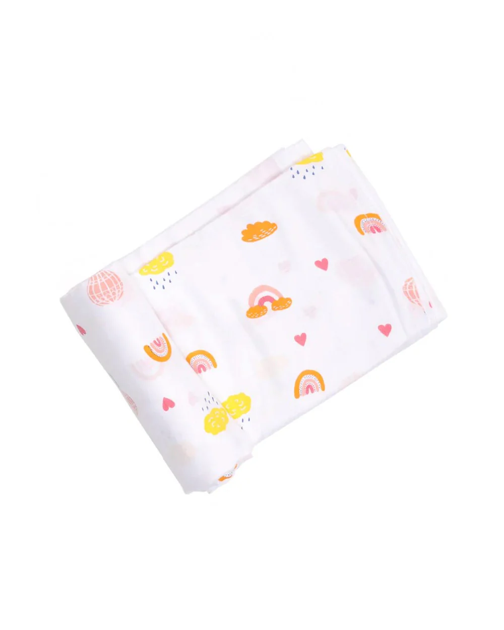 Kicks & Crawl Pink Rainbow Swaddle-100% Bamboo-Infant Wraps - Image 4