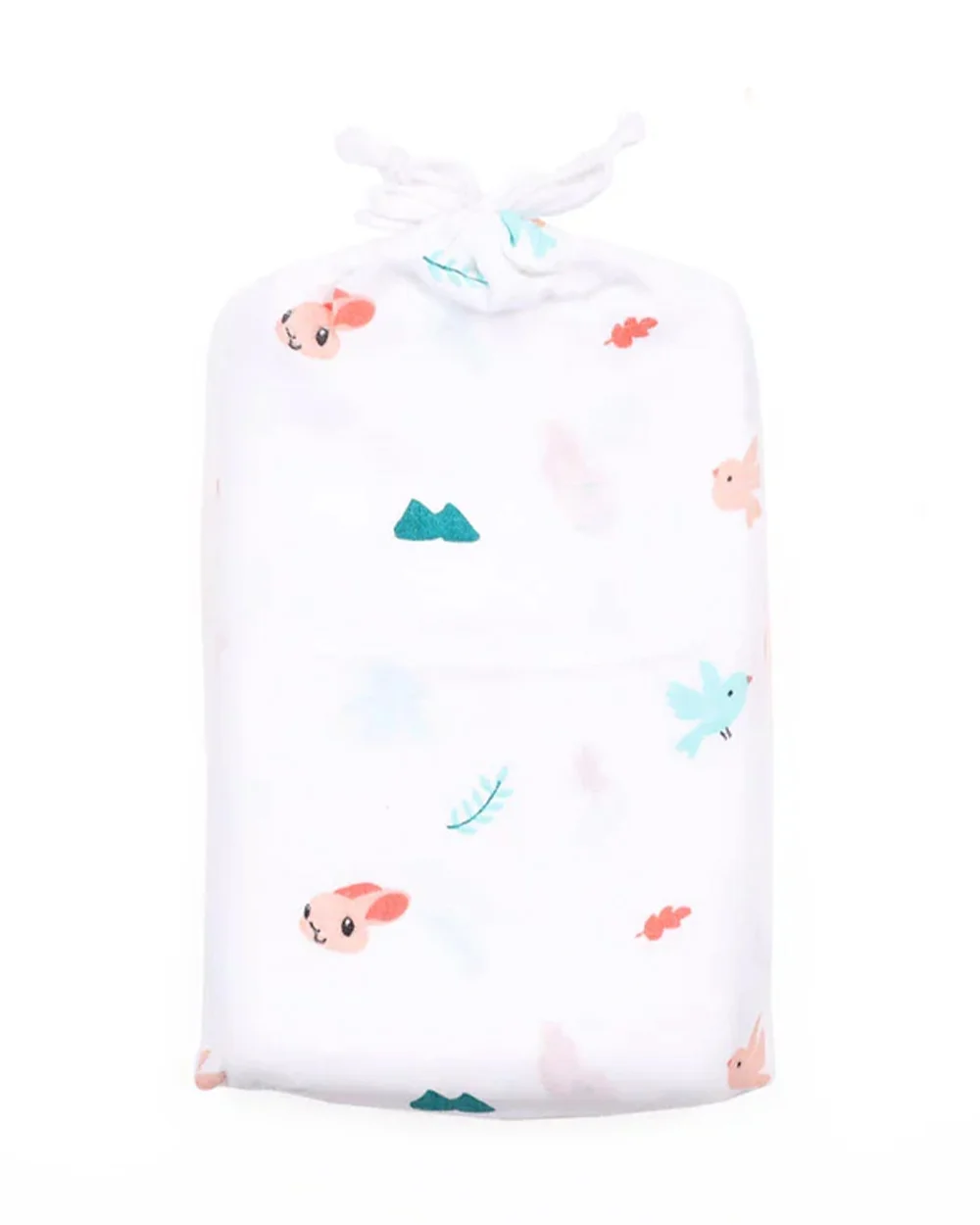 Kicks & Crawl Reversible Pink Bunnies Baby Blanket-GOTS Certified Organic Cotton-For Infants - Image 4