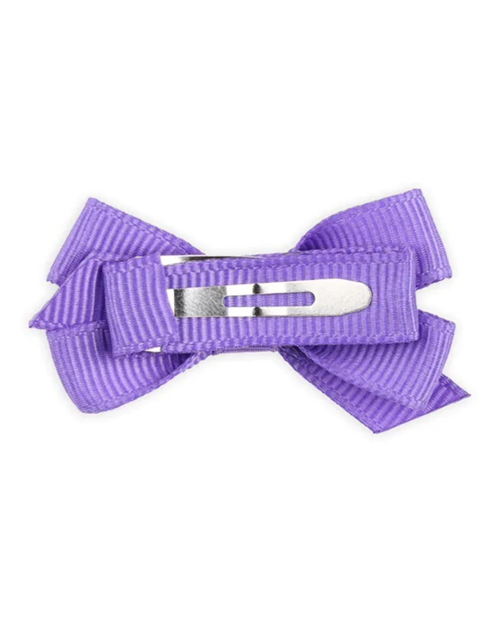 Kicks & Crawl White & Purple Bow Hair clips-Cotton & Polyester-For Infants-Pack of 4 - Image 6
