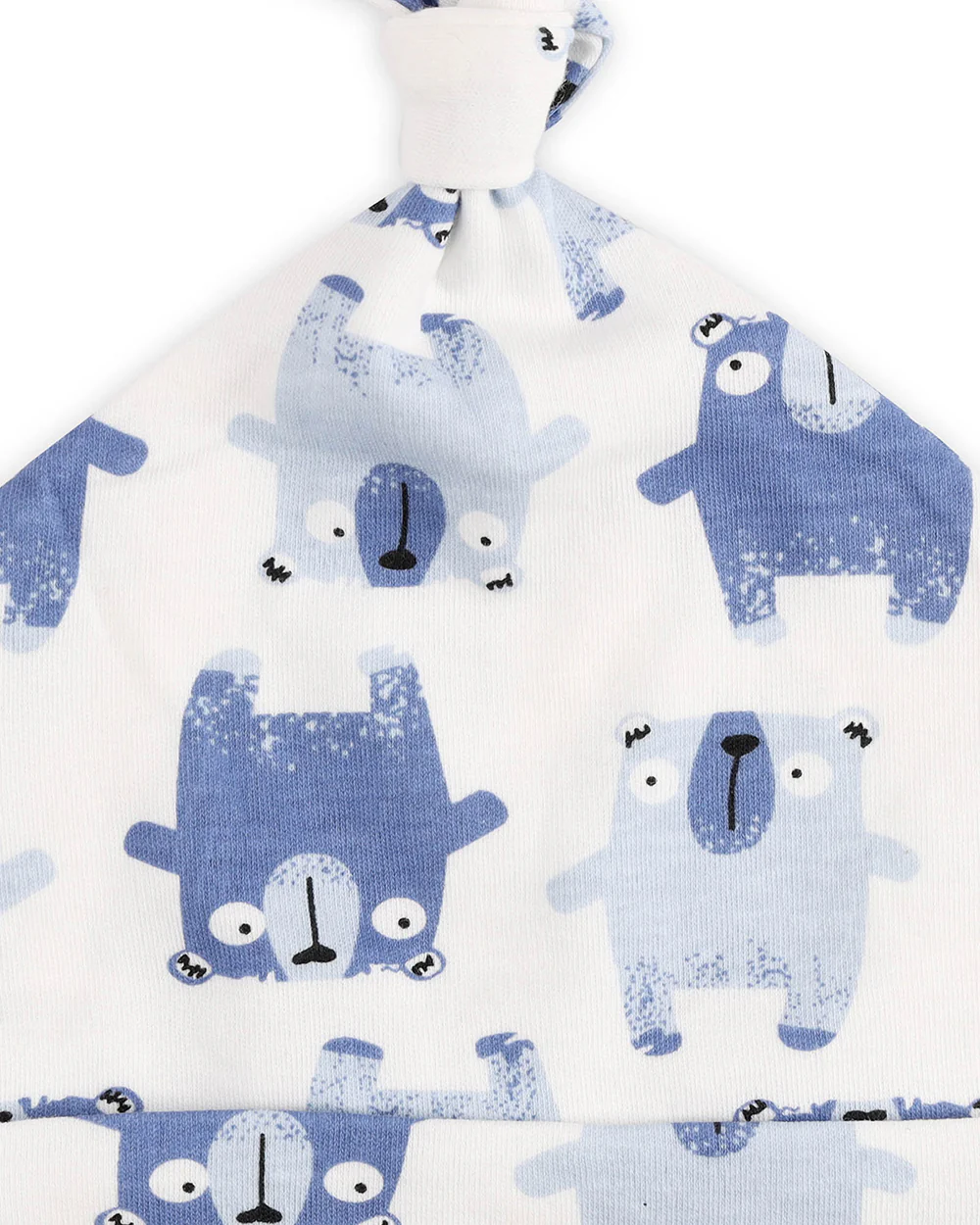 Kicks & Crawl Blue & Grey Caps-Baby Bear-Cotton-Pack of 3-For Infants - Image 7