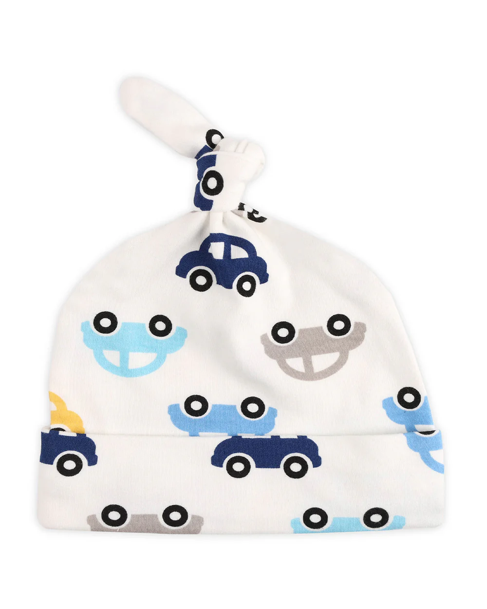 Kicks & Crawl Blue, Grey & White Caps-Car Love-Cotton-Pack of 3-For Infants - Image 2