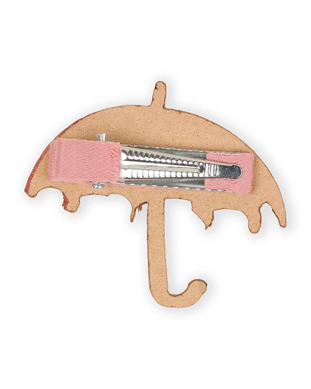 Kicks & Crawl Pink Hairclips-Flower Power-Wooden-Set of 4-For Infants - Image 4