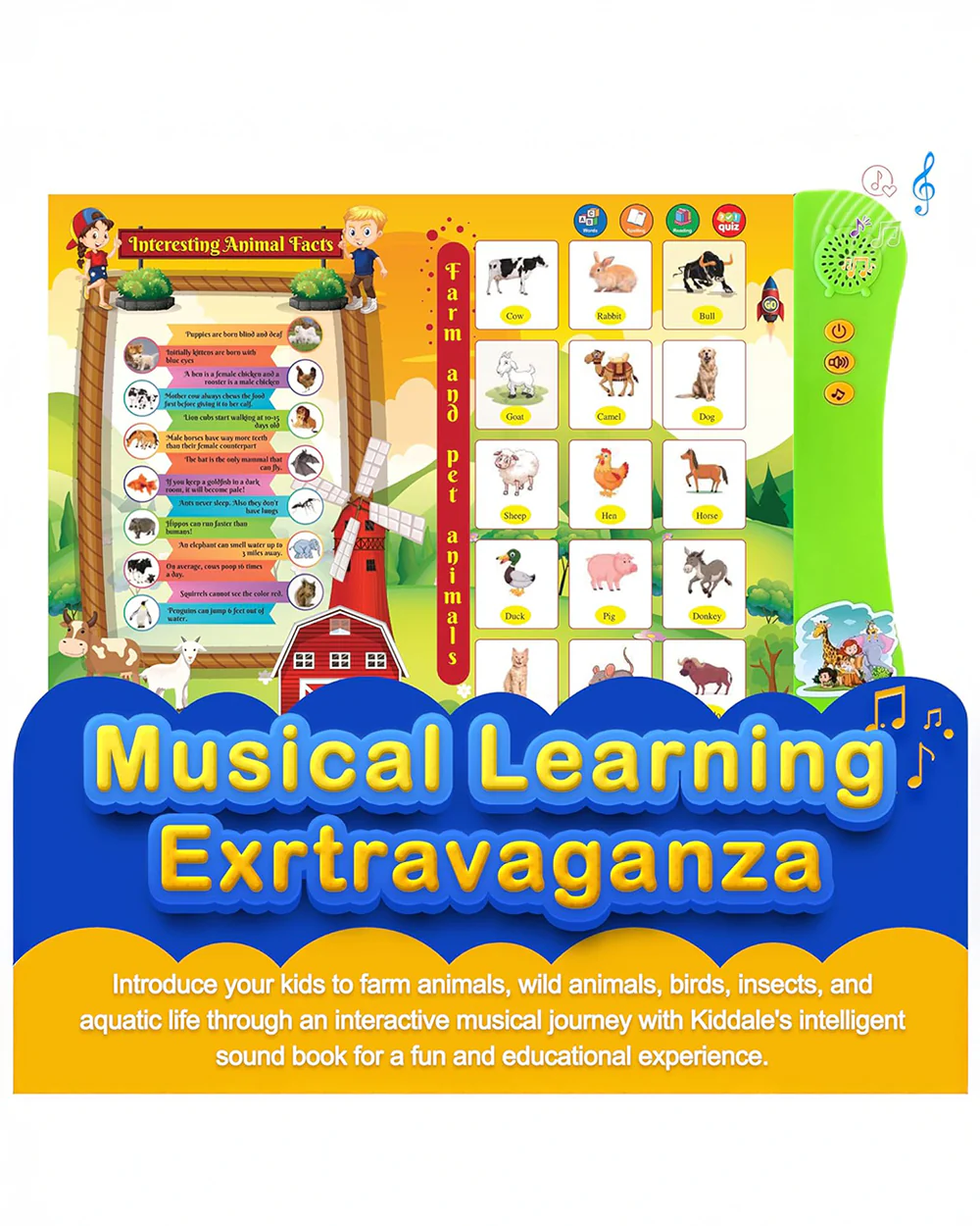 Kiddale A Trip To Zoo Sound Book With Activity Rhymes & Stories-Learning & Educational Toys-24M+ - Image 6