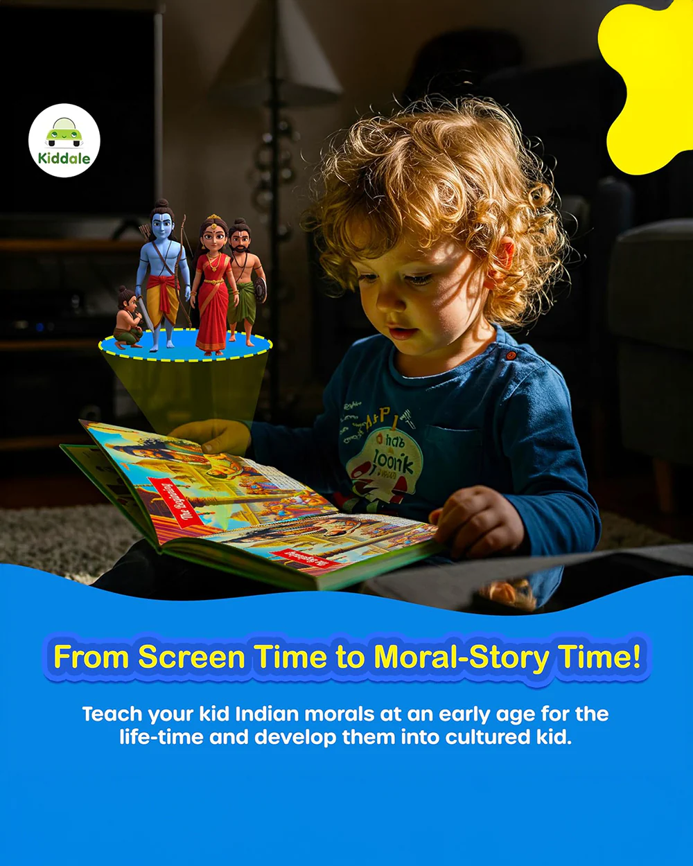 Kiddale My First Ramayana-Musical Book-28 Sound Buttons-Builds Early Cultural Awareness-Learning & Educational Toys-36M+ - Image 8