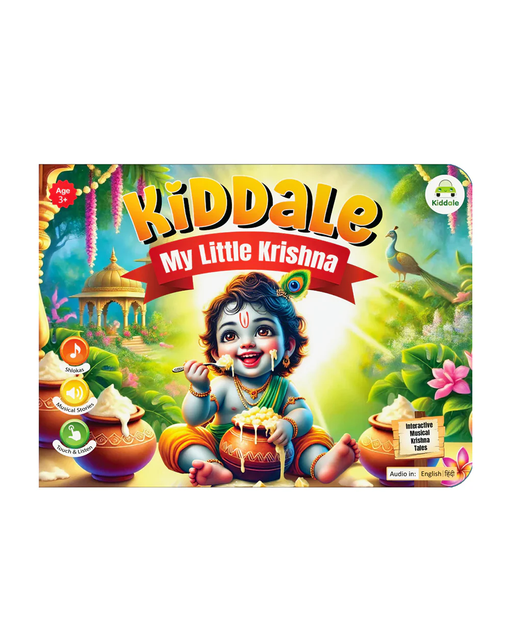 Kiddale My Little Krishna Sound Book-Perfect for Bedtime-Learning & Educational Toys-36M+
