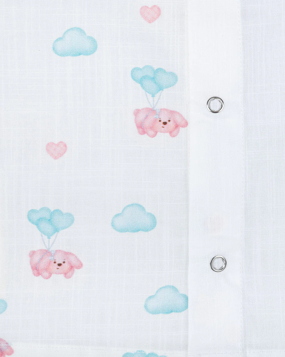 Kiddie Bunch Fly in Pup Jhabla-Half Print-Cotton-For Infants - Image 3