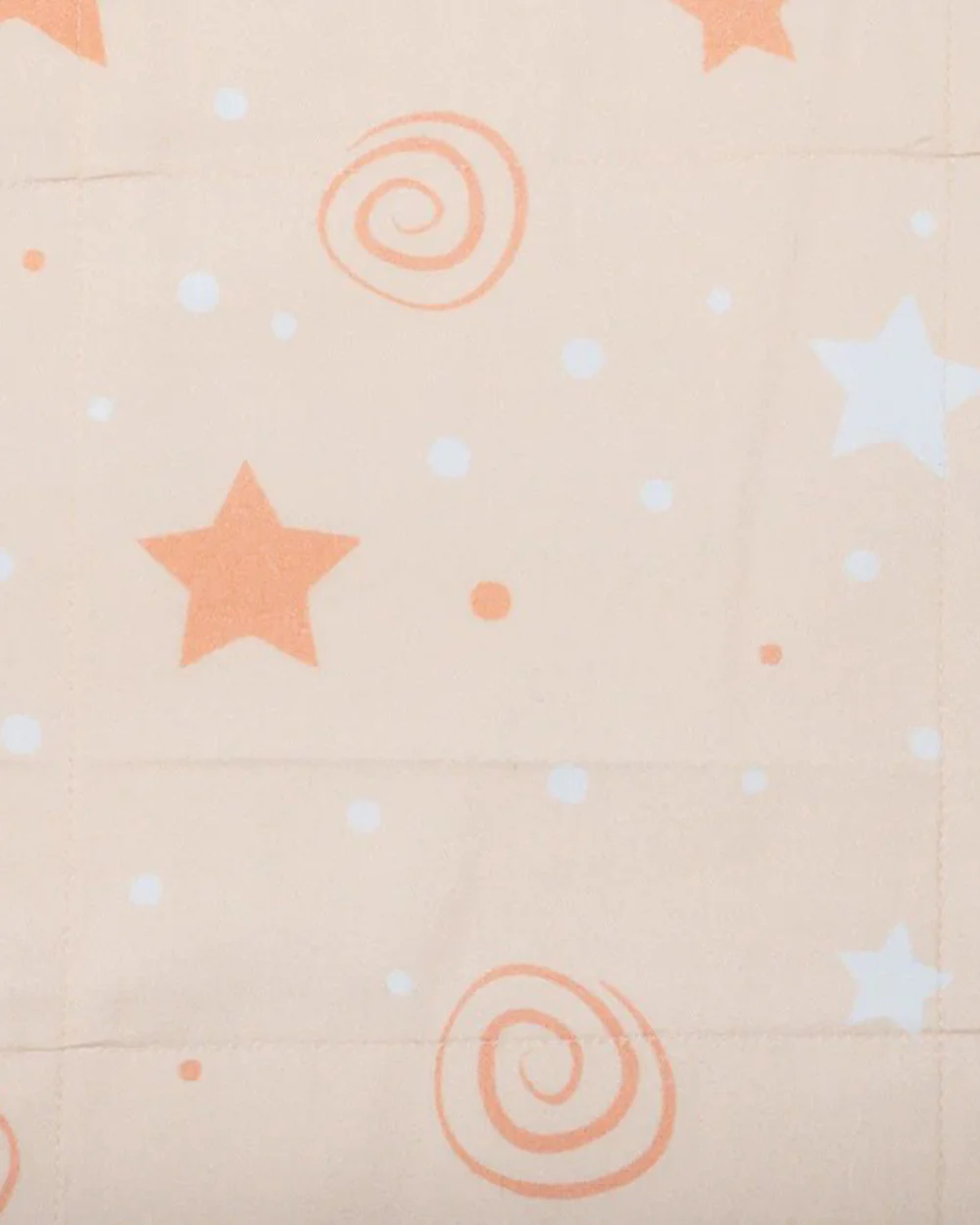 Kiddie Bunch Swirl Beige Baby Travel Blanket-100% Organic Cotton-For Infants - Image 2