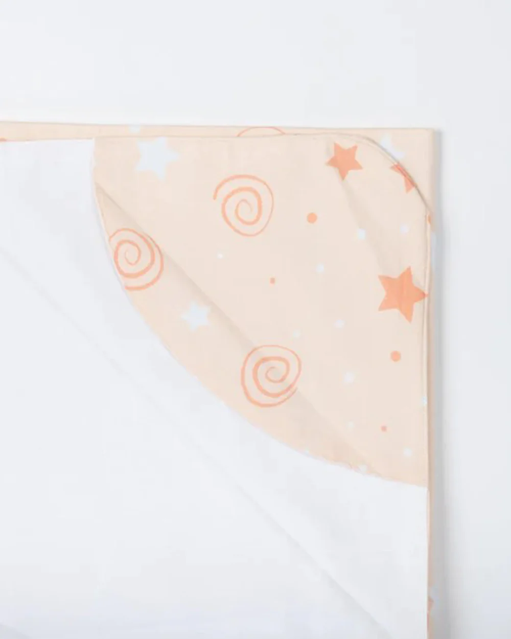Kiddie Bunch Swirl Beige Baby Travel Blanket-100% Organic Cotton-For Infants - Image 3