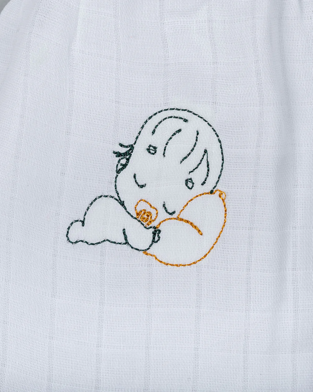 Kiddie Bunch White Shorts-Sleep Well-Muslin-For Infants - Image 3