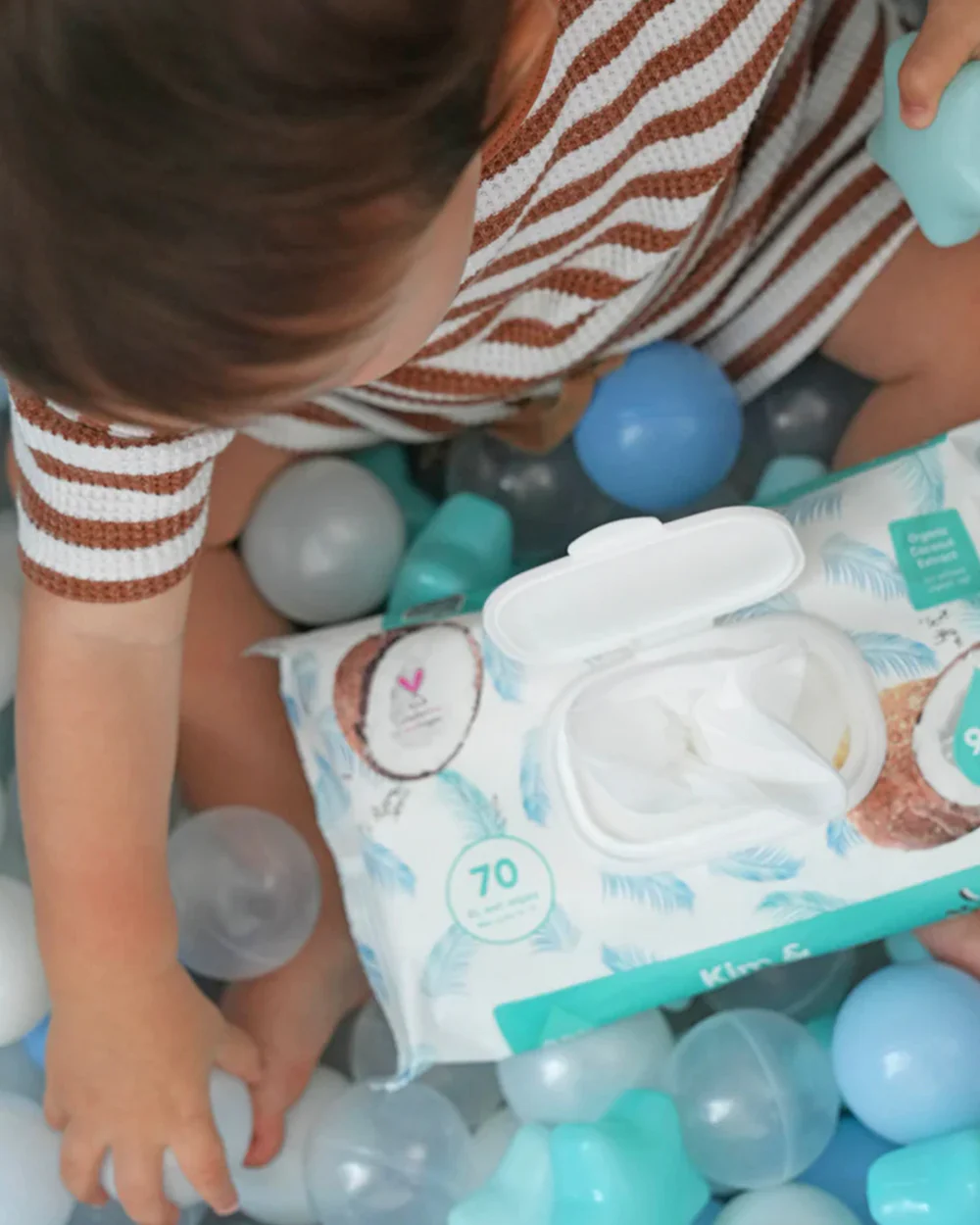 Kim & Kimmy 99% Water Baby Wet Wipes-Organic Coconut - Image 9