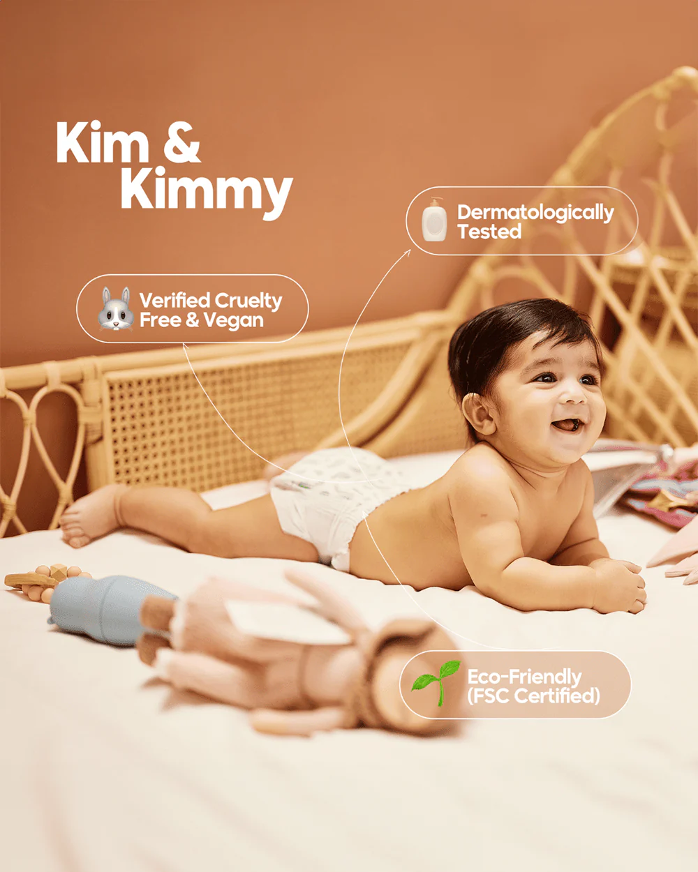 Kim & Kimmy Summer Icons Diaper Pants-Size 4 (9-14Kg)-With Wetness Indicator - Image 7