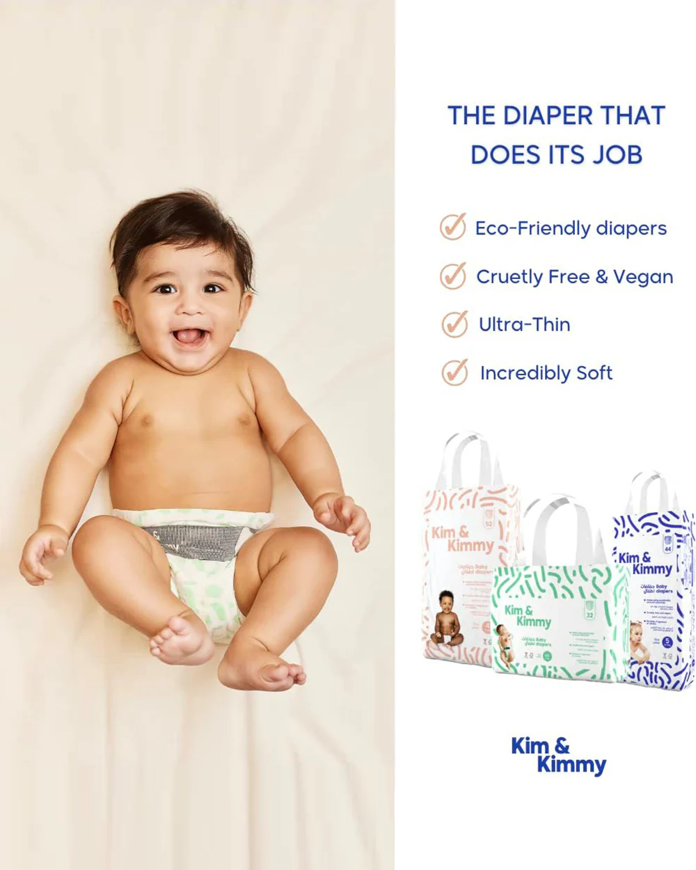 Kim & Kimmy Good Vibes Diaper Pants-Size 6 (15-20Kg)-With Wetness Indicator - Image 4
