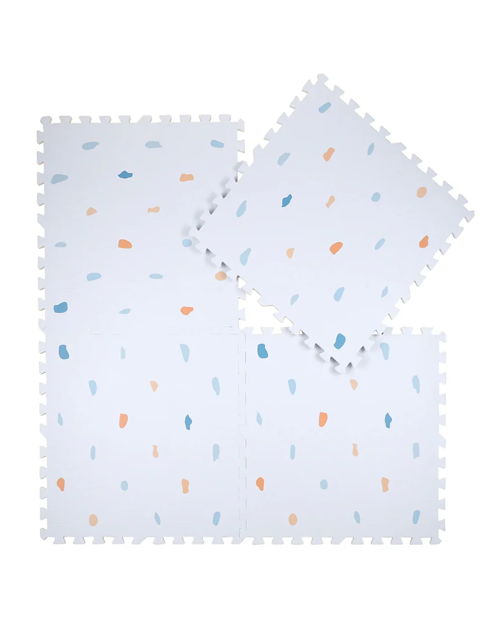 Kind & Me Terrazzo Powder Blue Playmat-Includes 6 Waterproof Foam Tiles-0M+ - Image 3