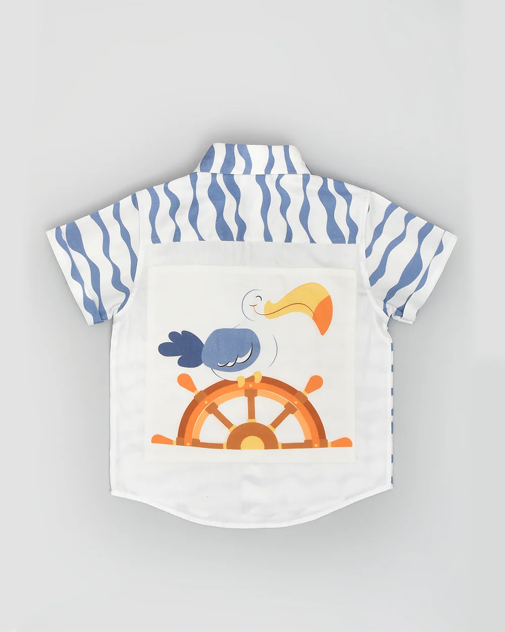 La dee da Blue Shirt-Gull The Sailor-Cotton-For Infants - Image 3