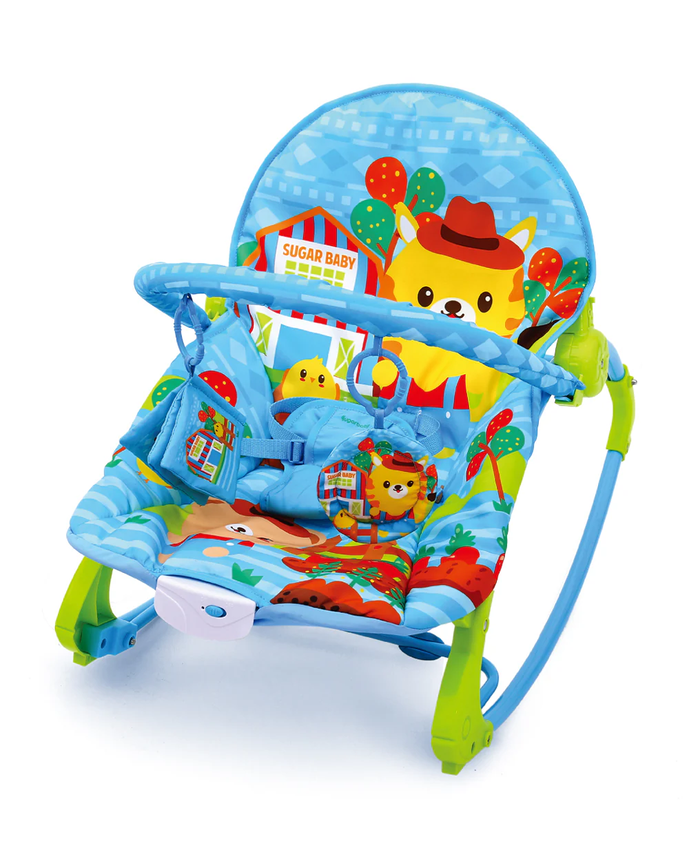 Ladida Baby Rocker-3 Position Recline-With 8 Classic Melodies & Calming Vibrations-3 Point Harness-3 Months Warranty-Upto 9 Kg-Kitten - Image 7