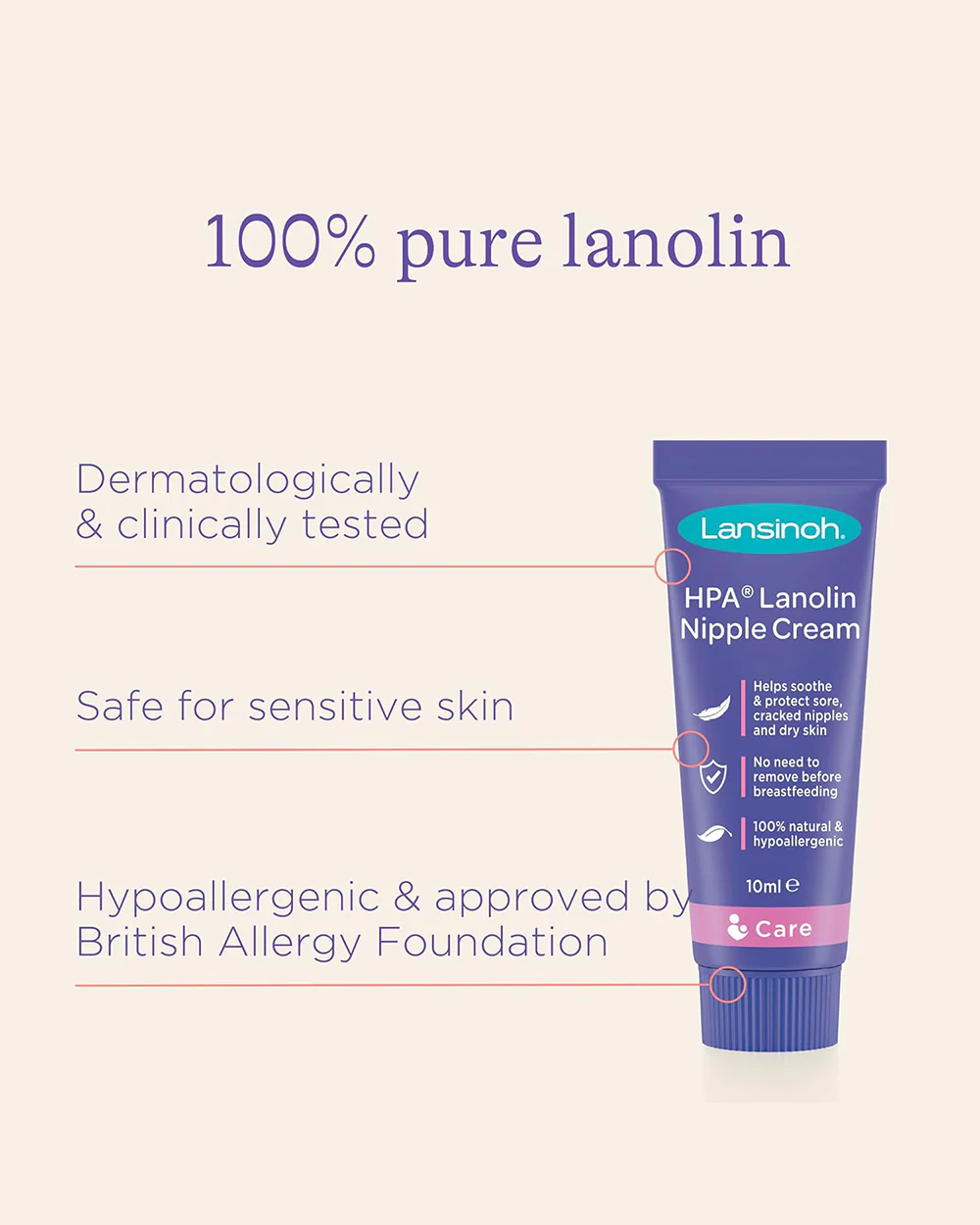 Lansinoh HPA Lanolin Nipple Cream-For Cracked, Dry & Sore Nipples-Breastfeeding Safe - Image 24