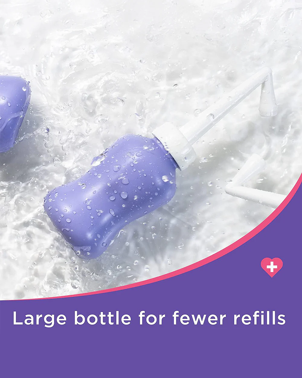 Lansinoh Post-Birth Perineal Wash Bottle-Angled Spout-Helps Cleanse Hard to reach Areas-with Travel Wash Pump - Image 4
