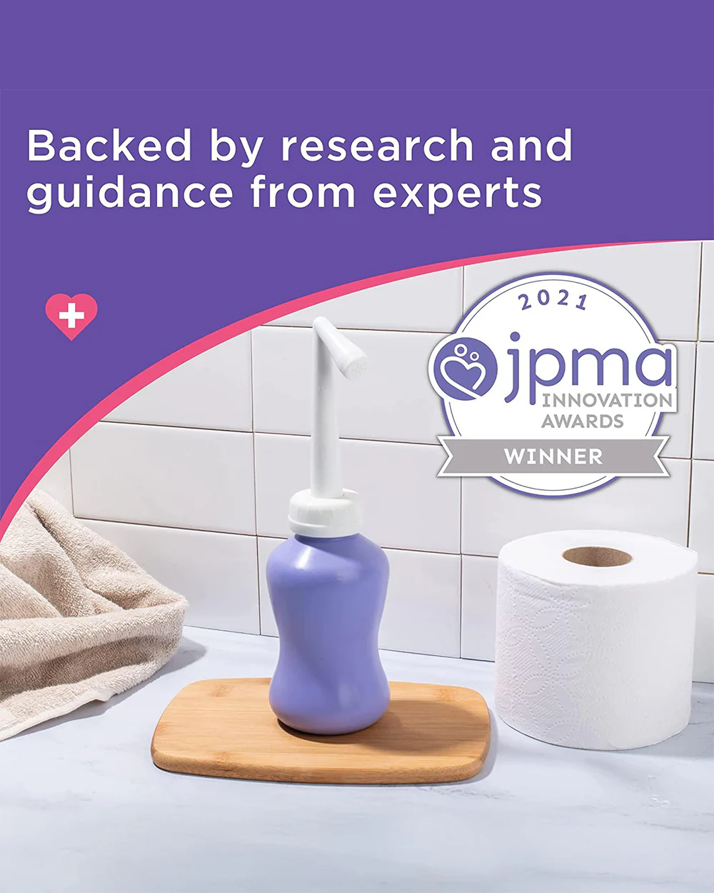 Lansinoh Post-Birth Perineal Wash Bottle-Angled Spout-Helps Cleanse Hard to reach Areas-with Travel Wash Pump - Image 5