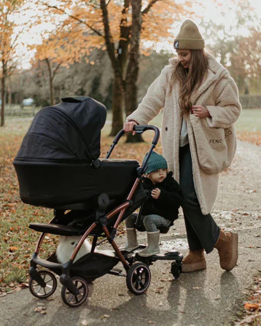 Leclerc Uni Wheeled Board for Strollers-With Adapters-for 2 to 5Y (Upto 25 Kg)-Black - Image 6