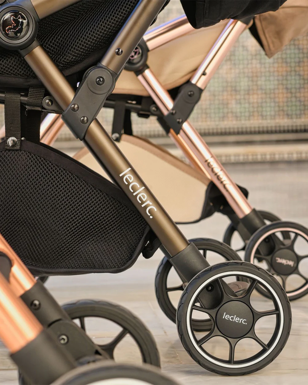 Leclerc Hexagon Cabin Friendly Stroller-One Touch Fold-2 Years Warranty-For 6M to 5Y (Upto 22Kg)-Black - Image 16