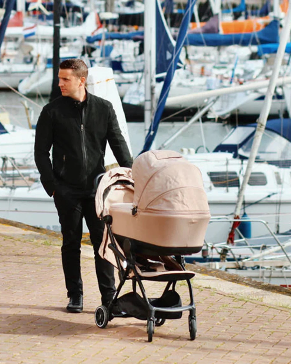 Leclerc Magic Fold Plus Cabin Friendly Stroller-Flat Reclining Seat-One Touch Fold-2 Year Warranty-for 6M to 5Y (Upto 22Kg)-Sand - Image 6