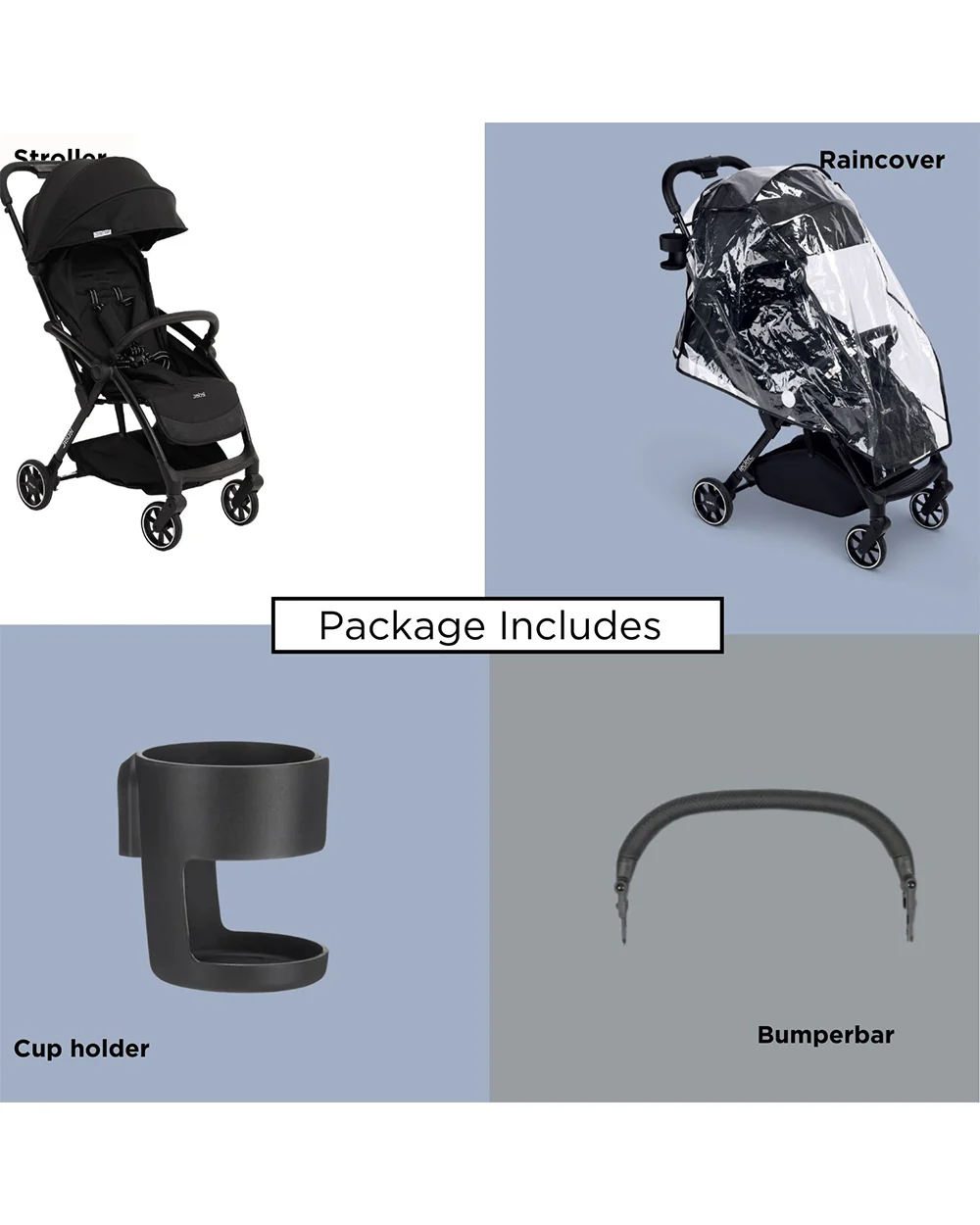 Leclerc Magic Fold Plus Cabin Friendly Stroller-Flat Reclining Seat-One Touch Fold-2 Year Warranty-for 6M to 5Y (Upto 22Kg)-Black - Image 10