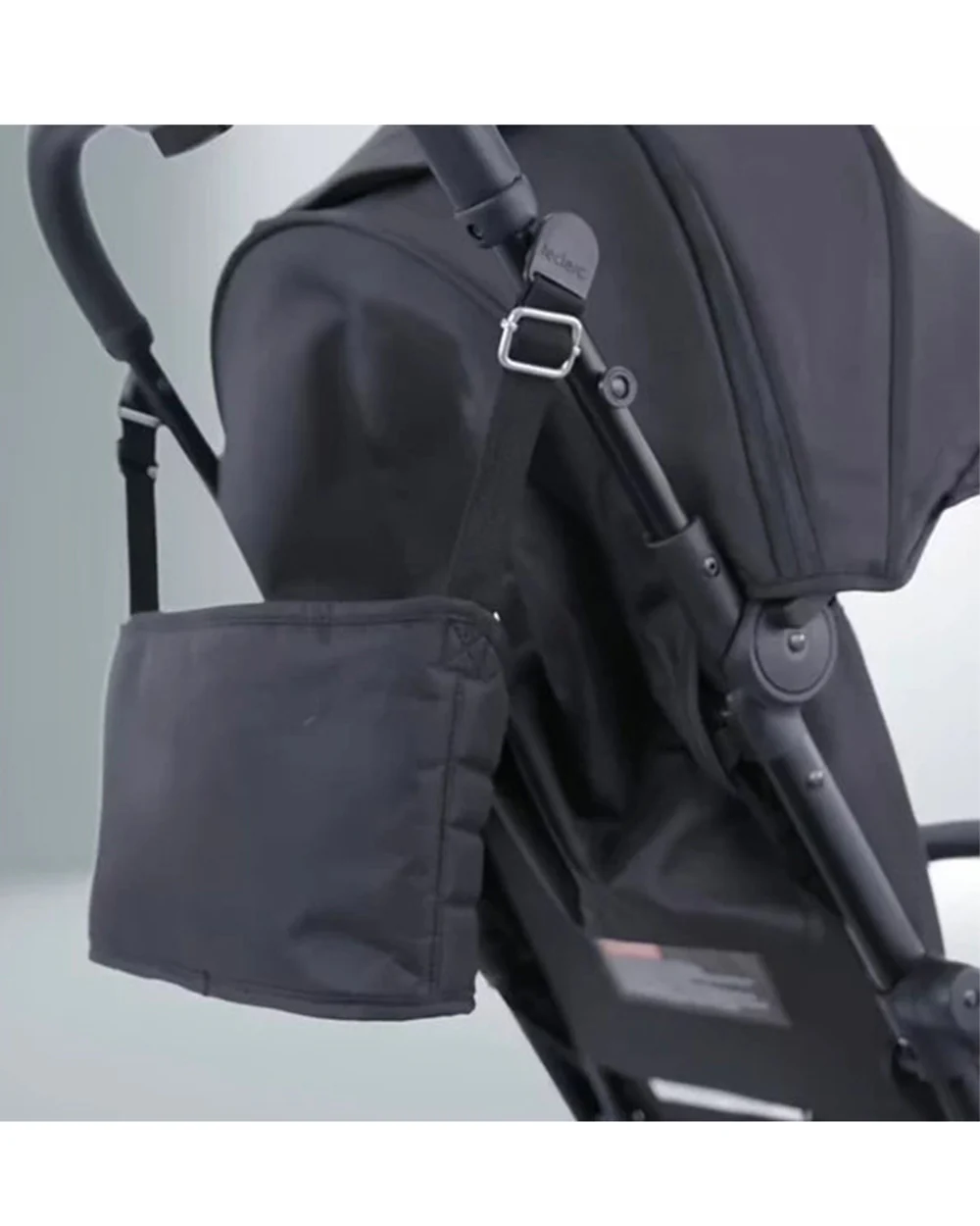 Leclerc Organiser Quick Easy Black-2 Loops for Stroller Attachment-Black - Image 3