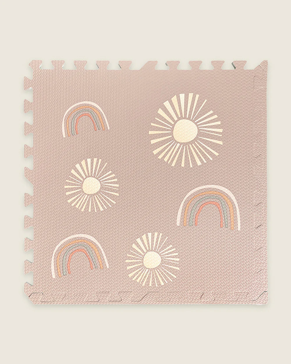 Lille Barn Cheerful Rainbow Playmat-Includes 6 Waterproof EVA Foam Tiles-0M+